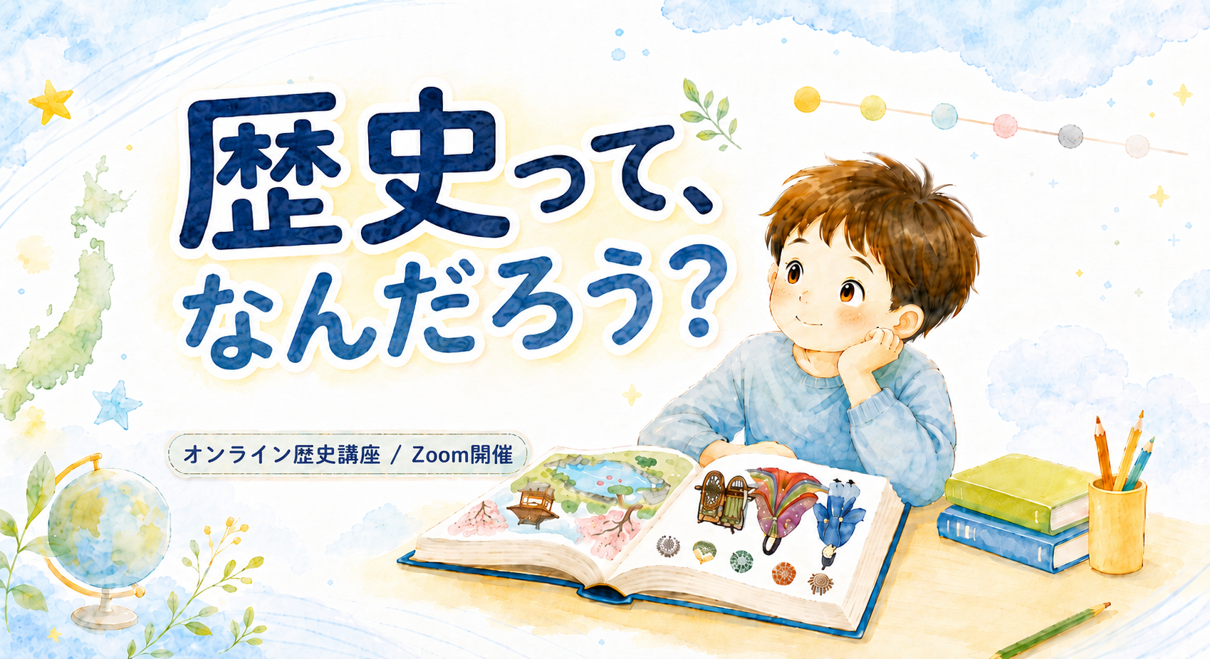 子供向け 日本の歴史教室「歴史って、なんだろう？」オンライン歴史講座 / Zoom開催